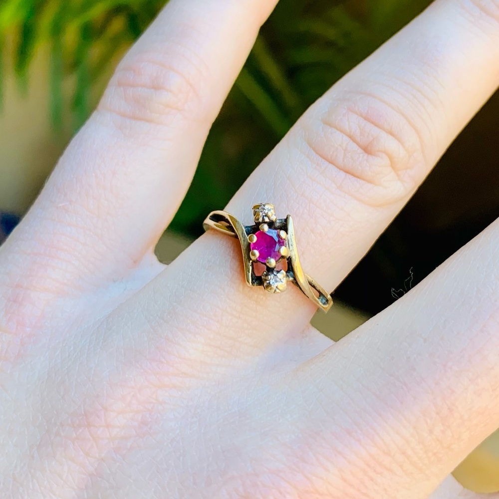 Pink and Gold Ring